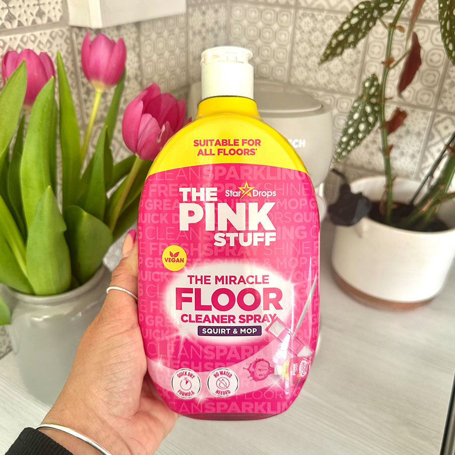 The Pink Stuff Miracle Floor Cleaner Spray Squirt & Mop Quick Dry Formula  750ml