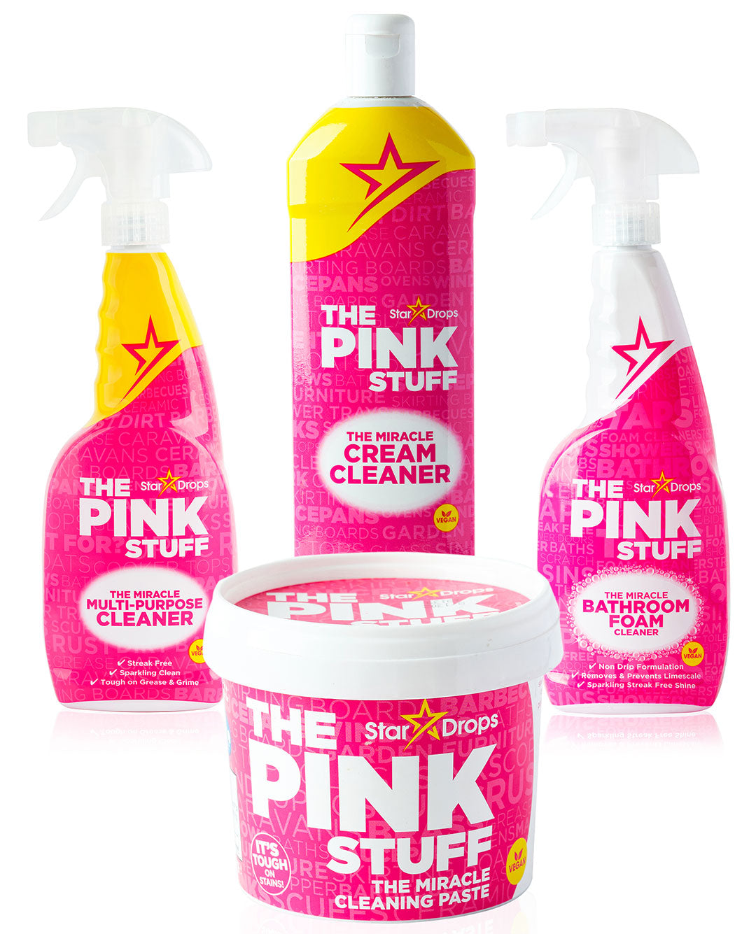 Stardrops - The Miracle Cleaning Kit includes two tubs of The Pink