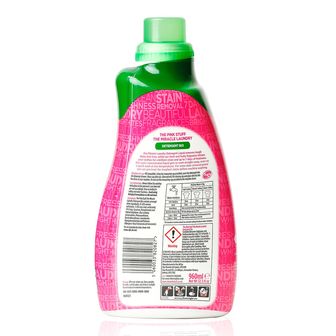 The Pink Stuff Miracle 20162 Laundry Stain Remover, 35 oz