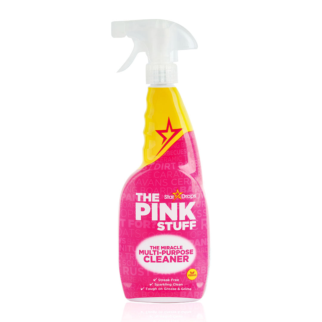 The Pink Stuff - La Pâte Nettoyante Miracle 850g, Le Spray Multi-Usages  850ml, La Crème Nettoyante 500ml, Bundle Set avec Cleverry Éponge 2 pièces  : : Epicerie
